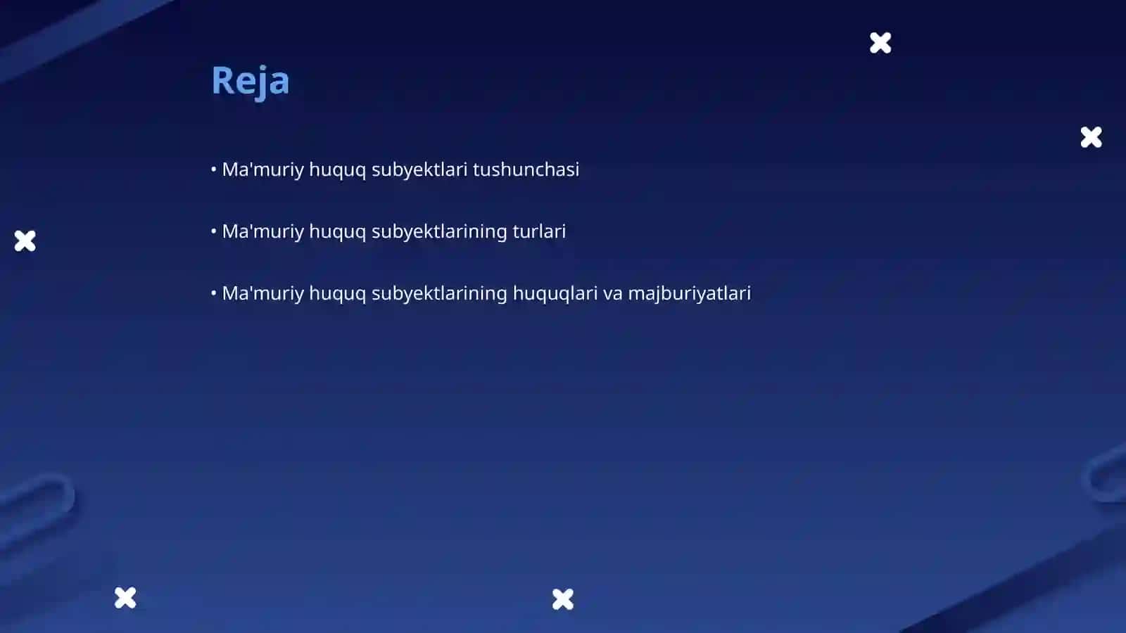 Ma'muriy huquq subyektlari 2