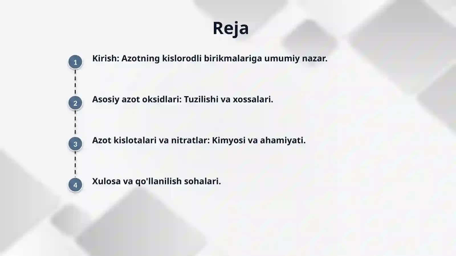 Azotning kislorodli birikmalari va ularning xossalari 2
