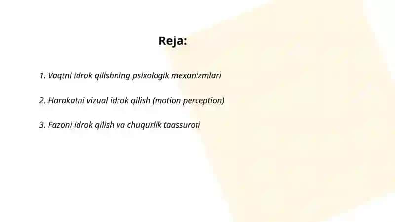 Psixologiya fanidan taqdimot ishi 2