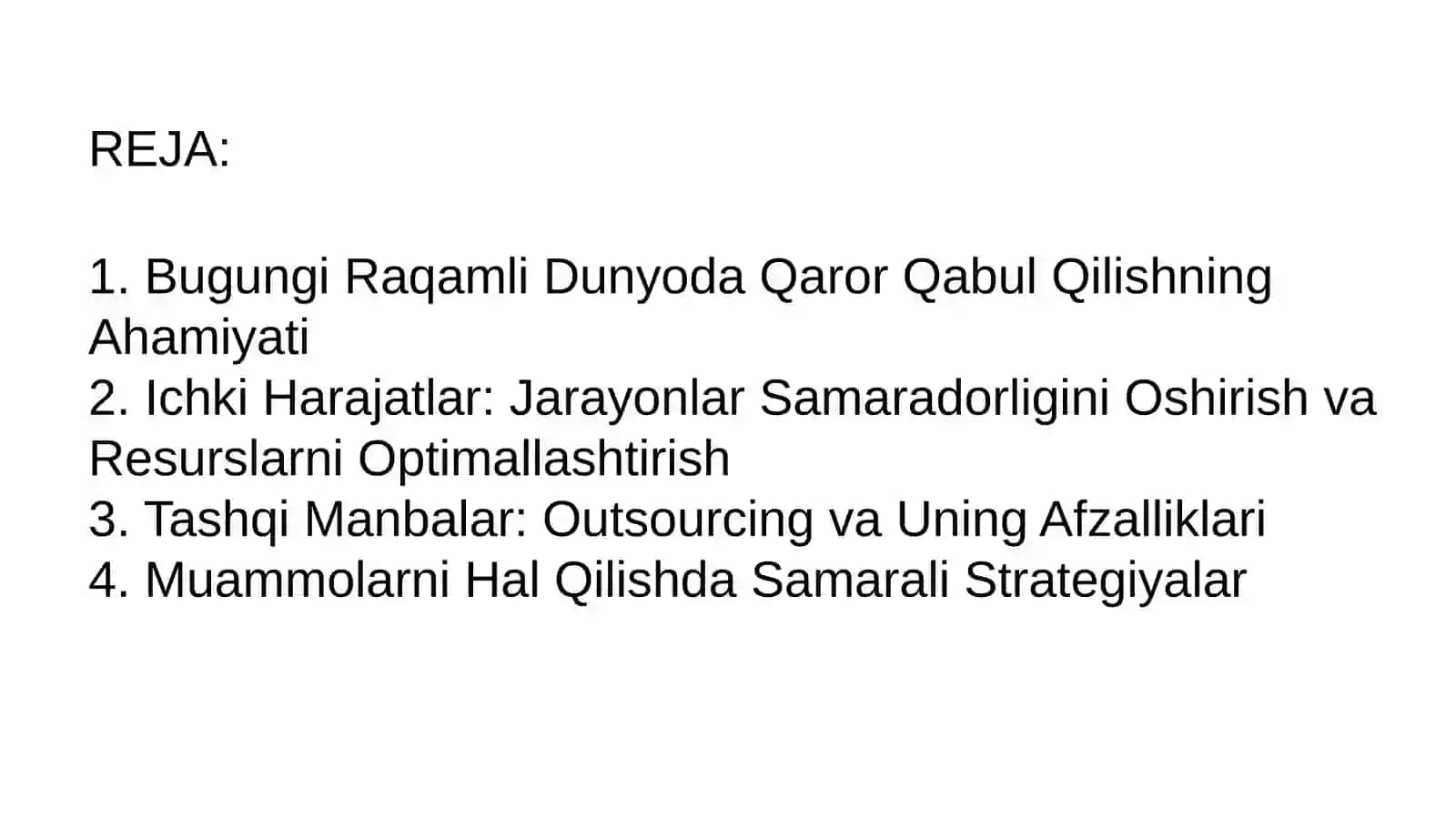 Ichki Harajatlar va Tashqi Manbalar Bilan Bog'liq Vazifalarni Bajarish 2