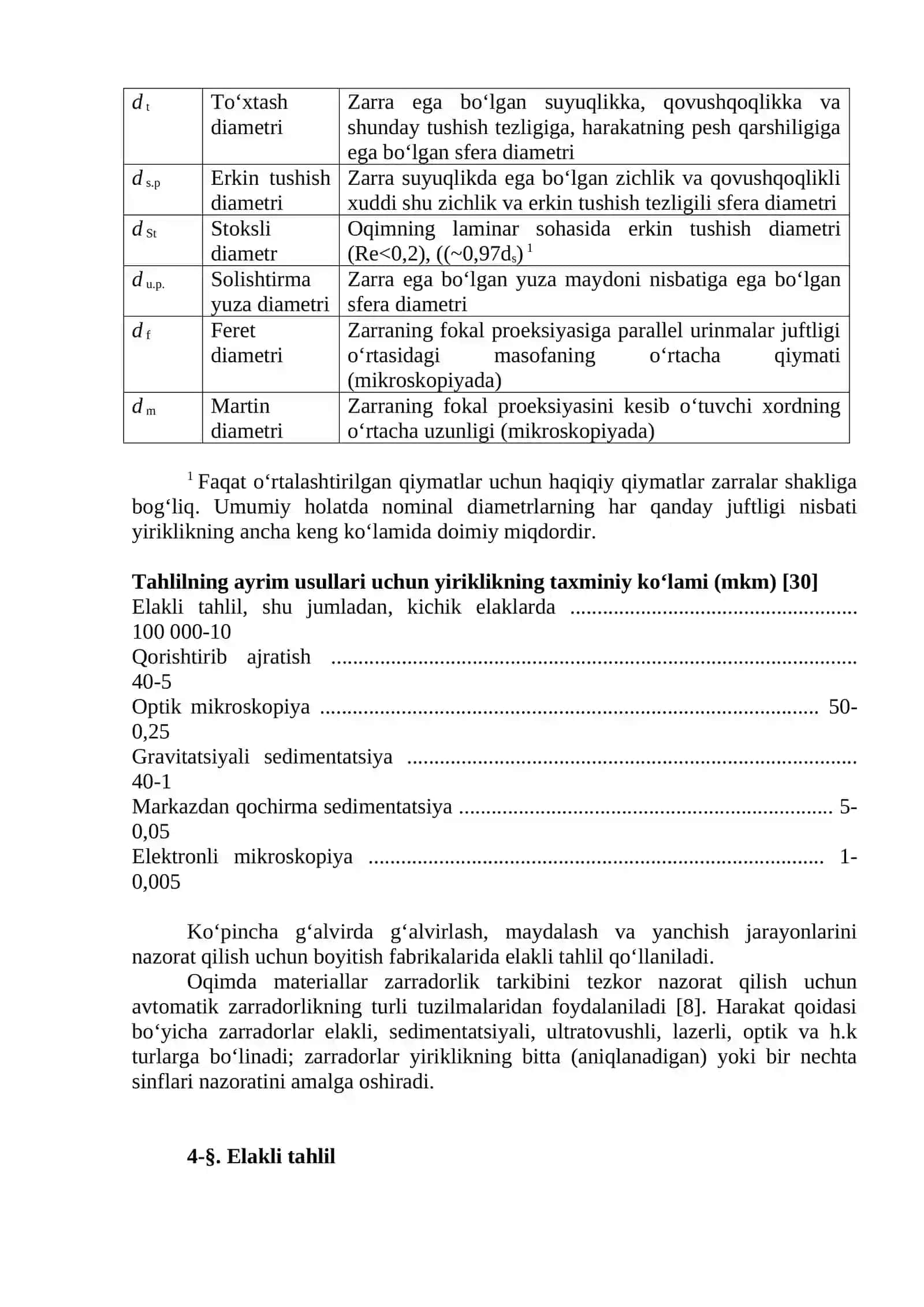 RUDАNING GRАNULОMЕTRIK TАRKIBI VА UNI АNIQLАSH USULLАRI 2