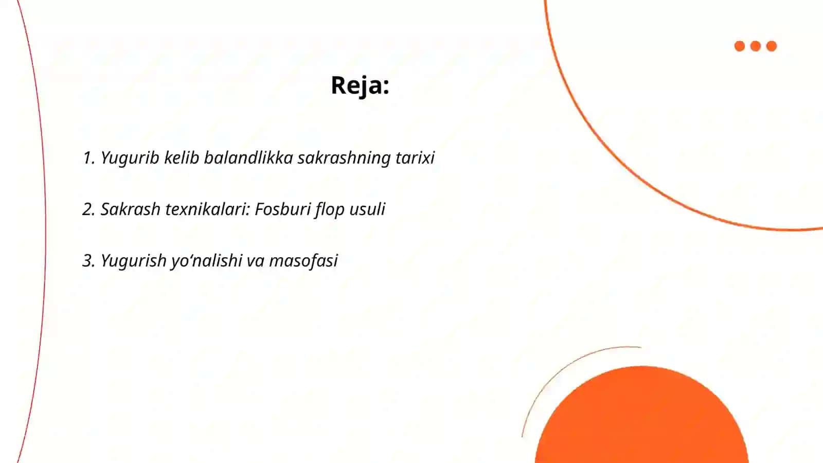 Yugurib kelib balandlikka sakrash texnikasini oʻrgatish 2