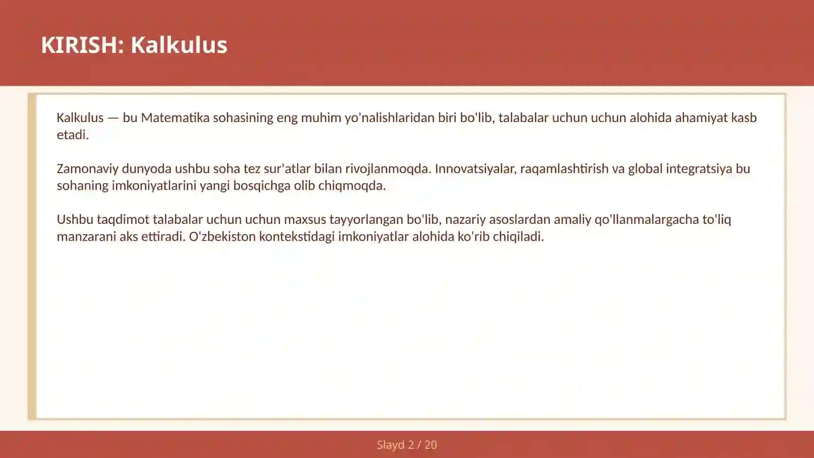 KALKULUS 2