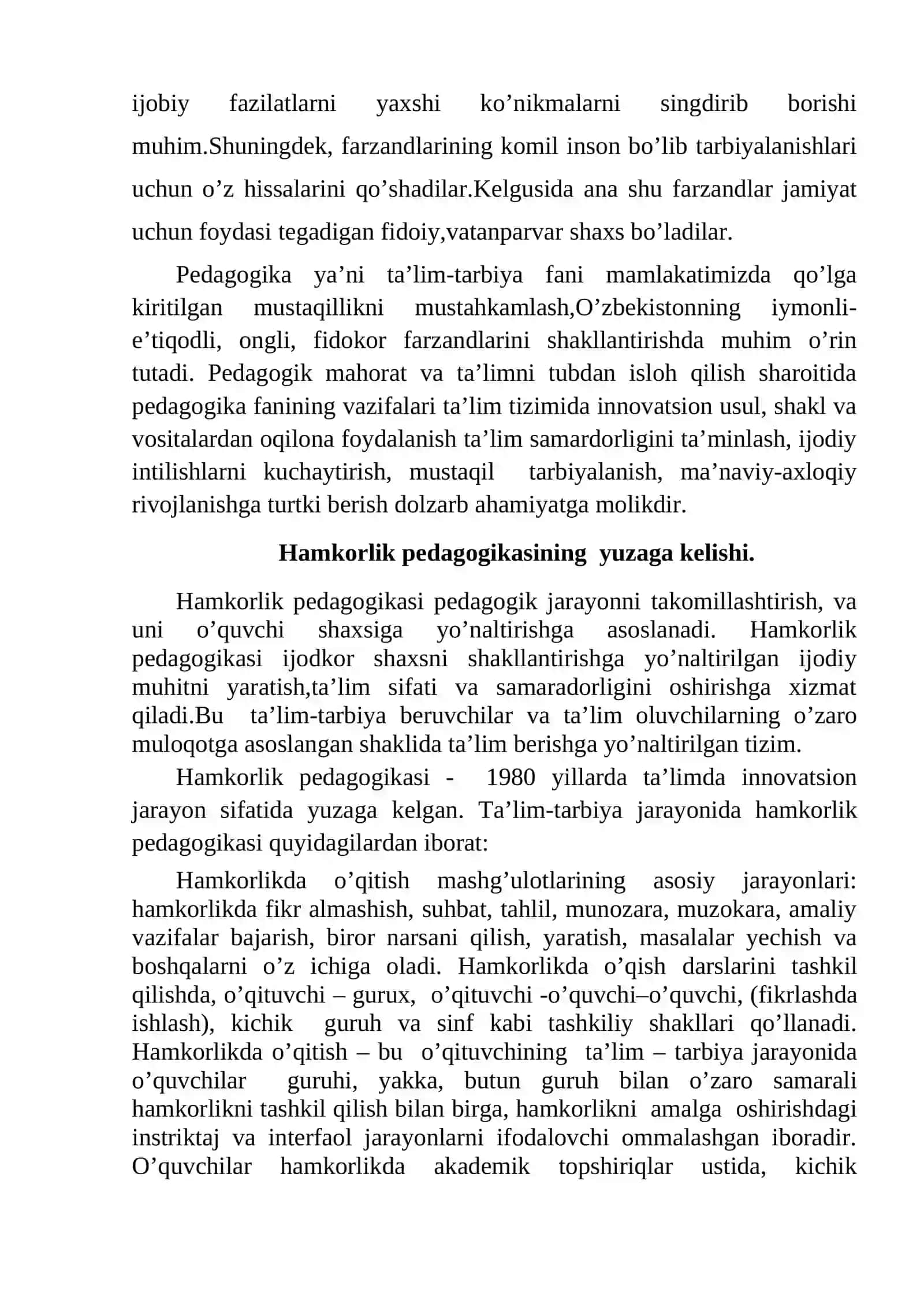 TA’LIM-TARBIYA JARAYONIDA “OILA, TA’LIM MUASSASALARI, MAHALLA, JAMOAT KENGASHLARINING”AHAMIYATI 2