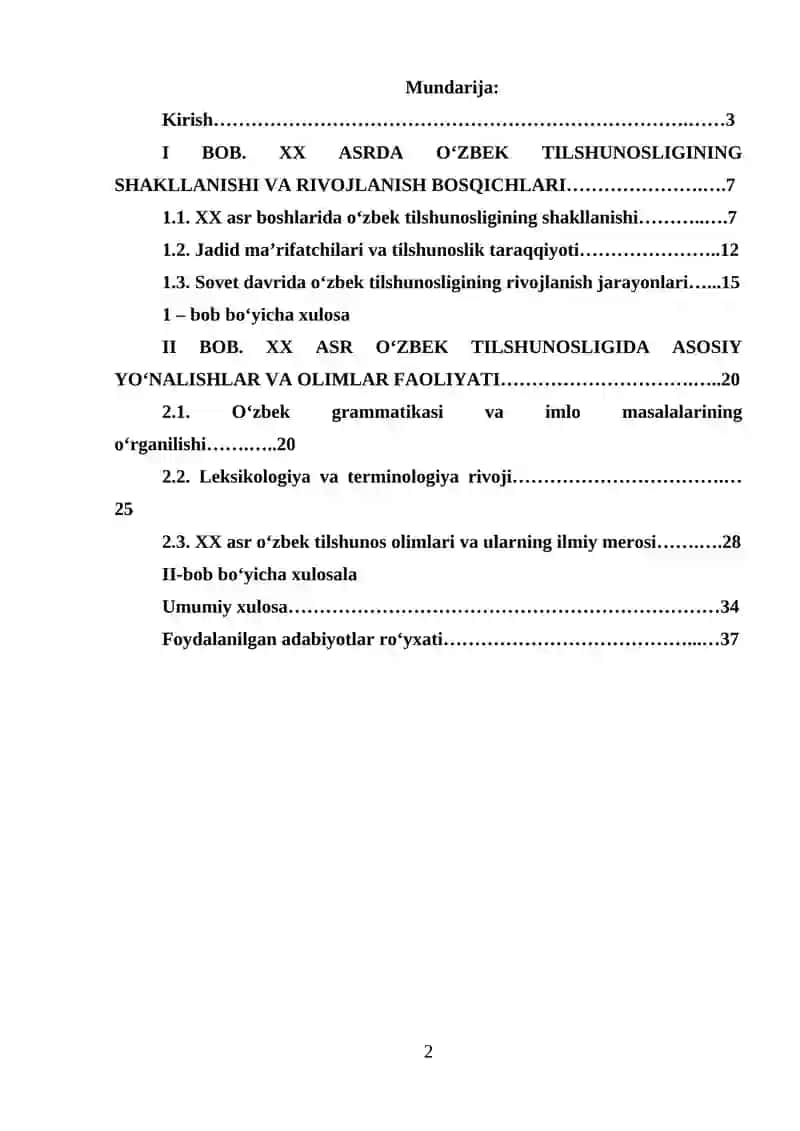 XX asr oʻzbek tilshunosligi 2