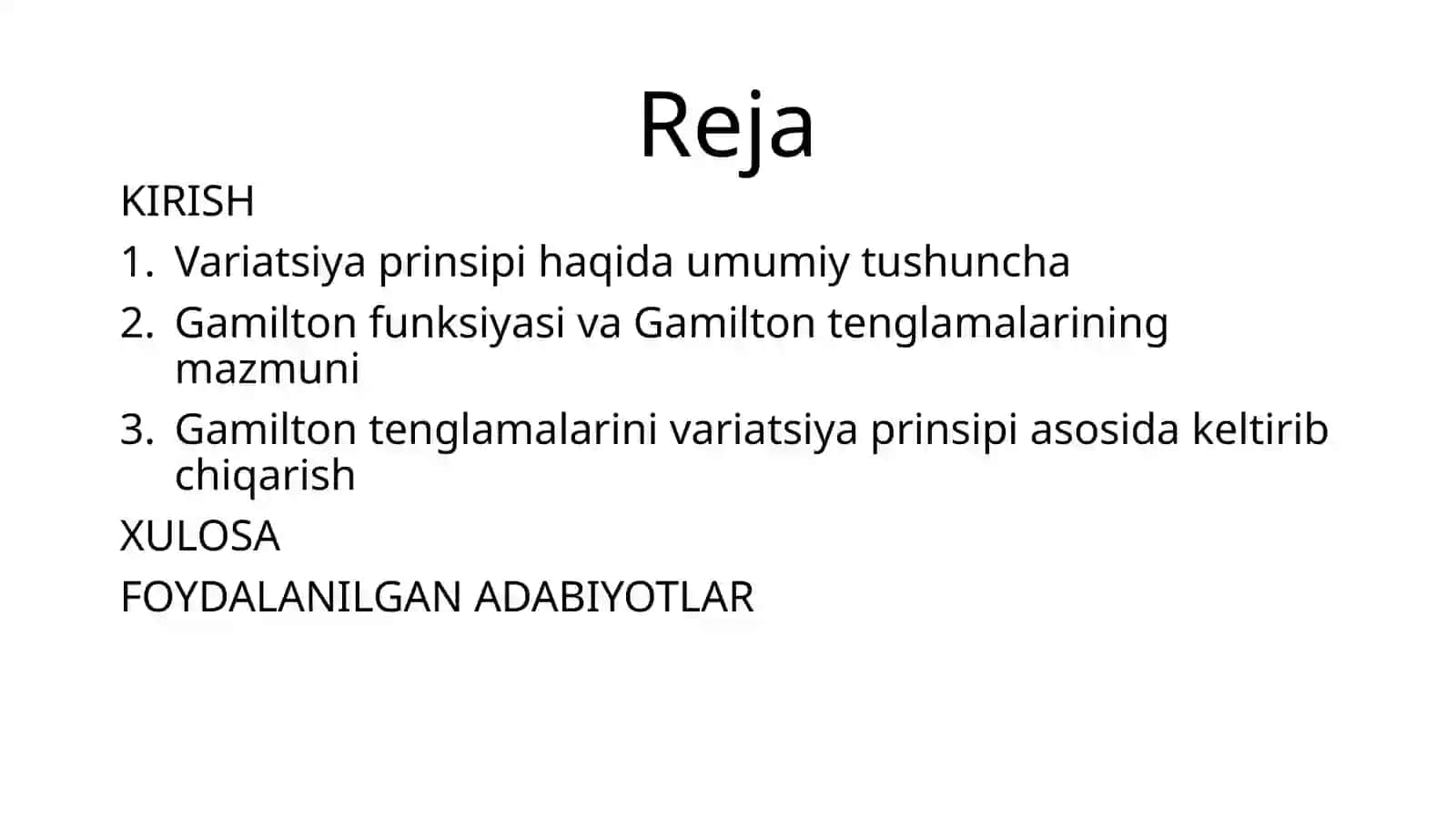 Gamiltontenglamalarinivariatsiyaprinsipiasosidakeltiribchiqarish 2