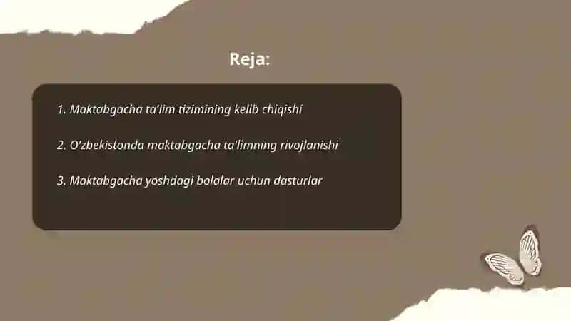 Maktabgacha ta'lim tarixi 2