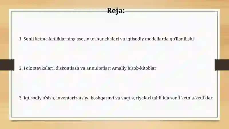 Iqtisodiyot Dasonliket Maketliklarning Qo'llanishi 2