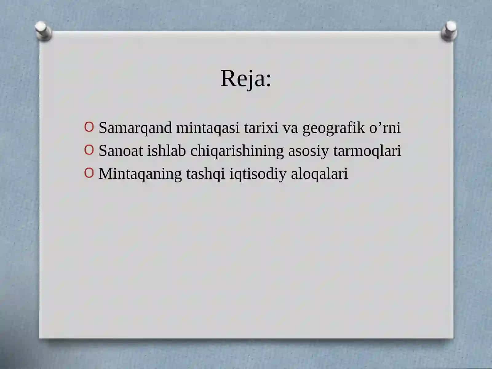 Samarqandmintaqasitarixivageografiko’rni 2