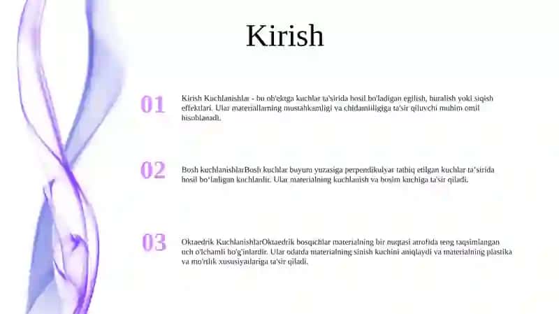 Bosh Kuchlanishlar, Ekstremal Urinma Kuchlanishlar Va Oktaedrik Kuchlanishlar 2