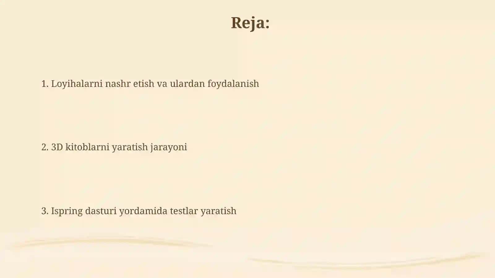 Ispring dasturida test va 3d kitob yaratish 2