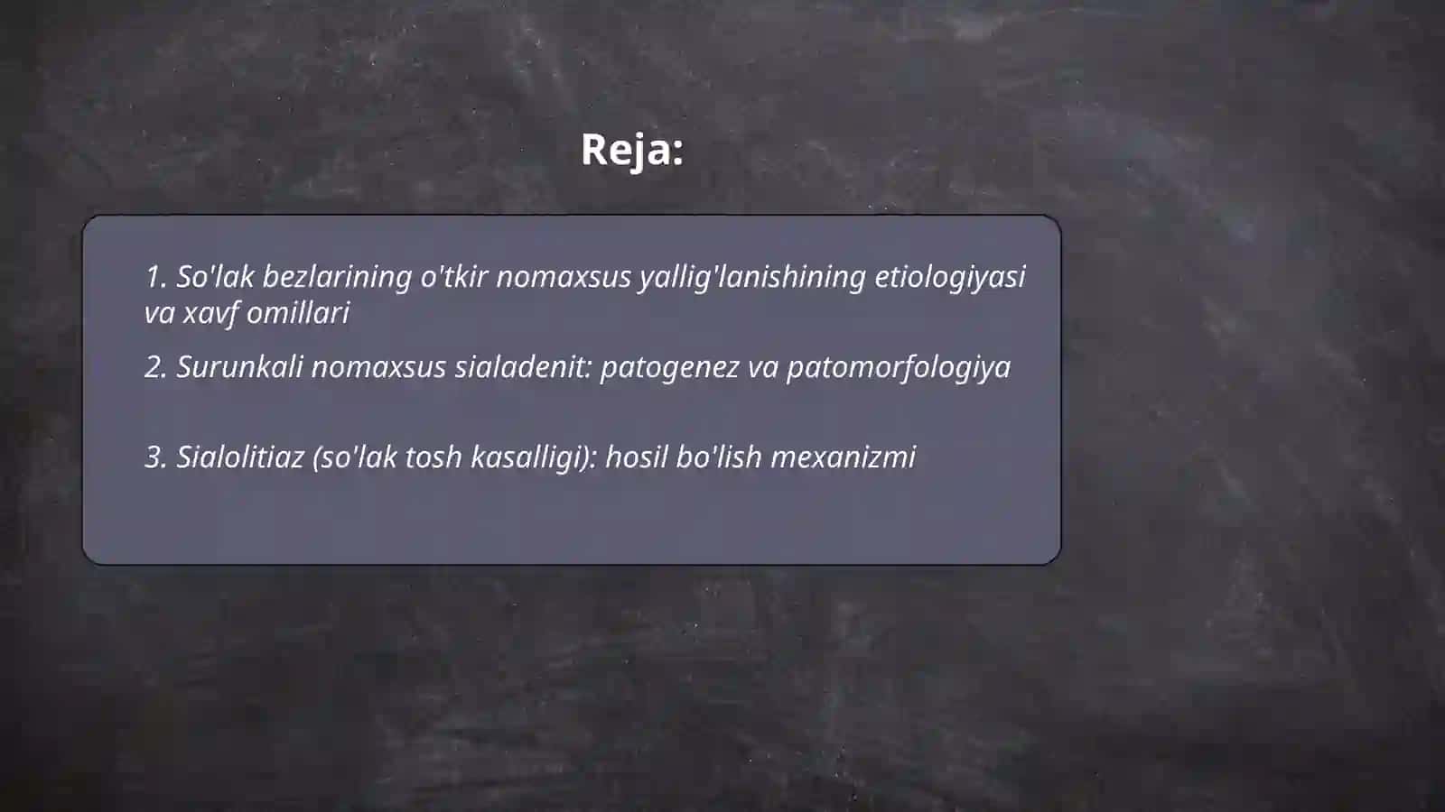 So'lak bezlarini o'tkir va surunkali nomaxsus yallig'lanish kasalliklari 2
