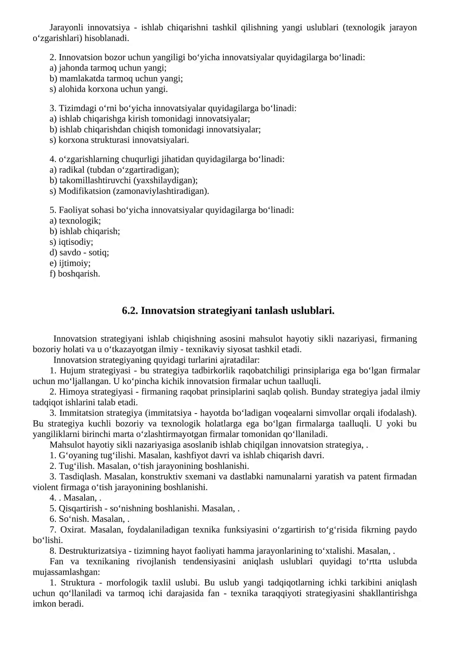 ISHLAB CHIQARISH KORXONASINING INNOVATSION FAOLIYATI ASOSLARI 2