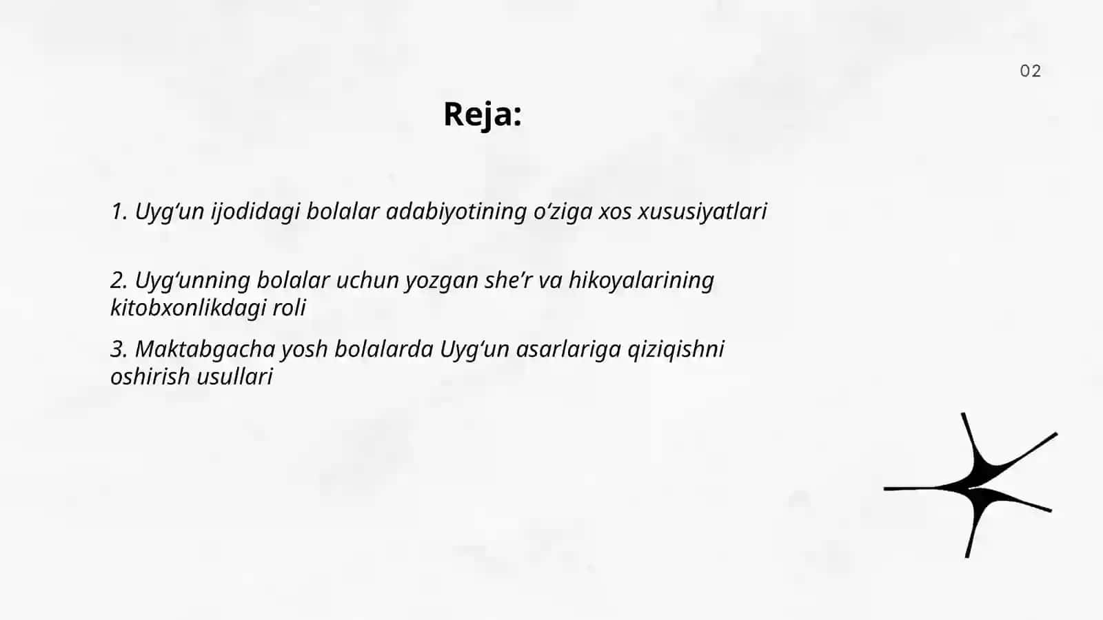 Uygʻun ijodi va bolalar kitobxonligi 2