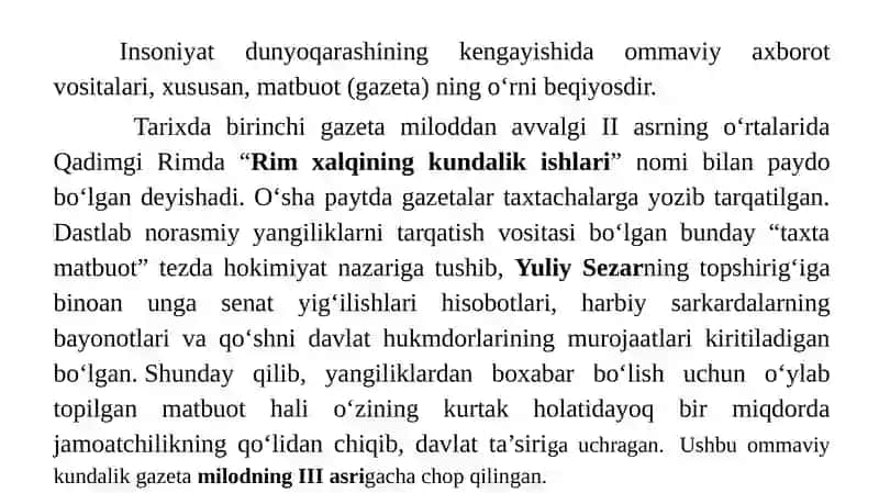 Insoniyat hayotidagi ilkbosmanashrlar 2