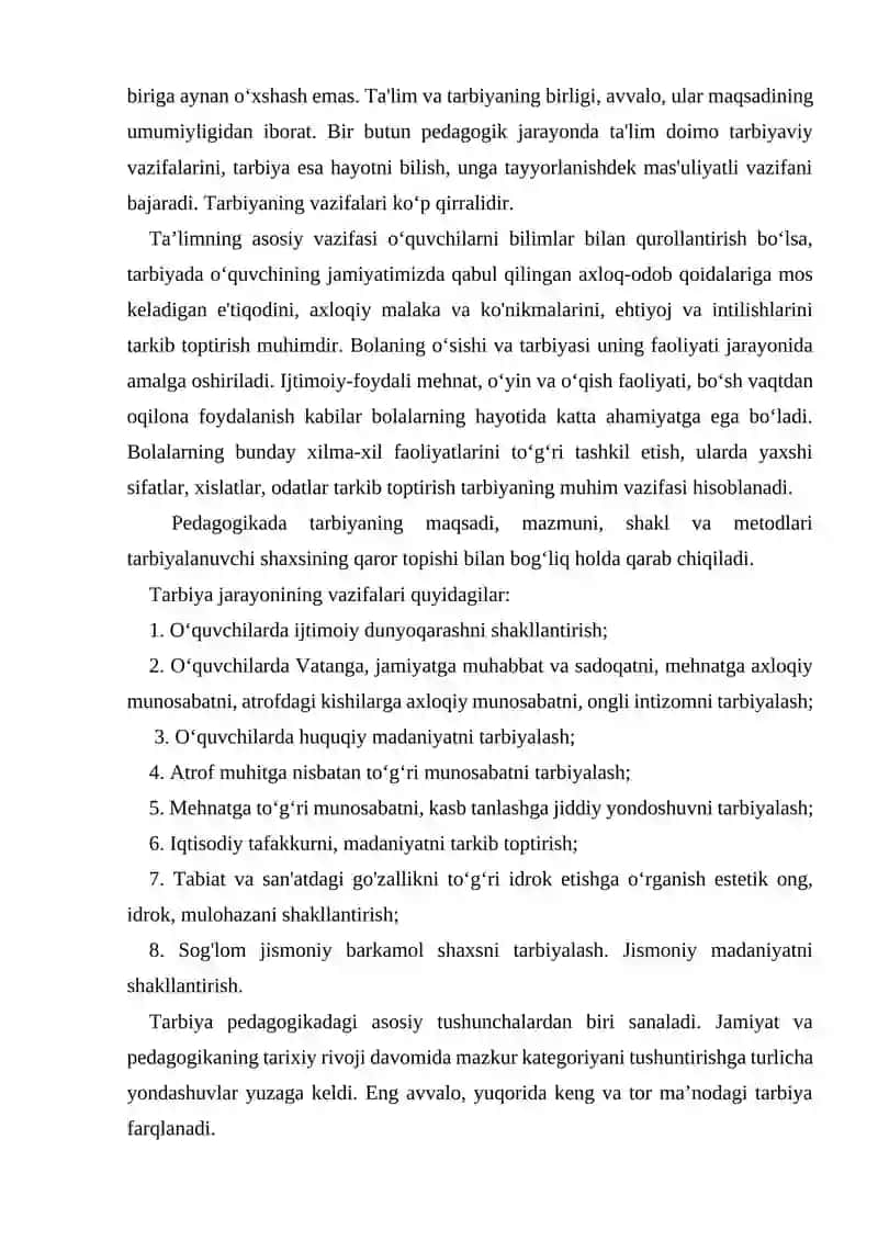 Tarbiya jarayoni 2