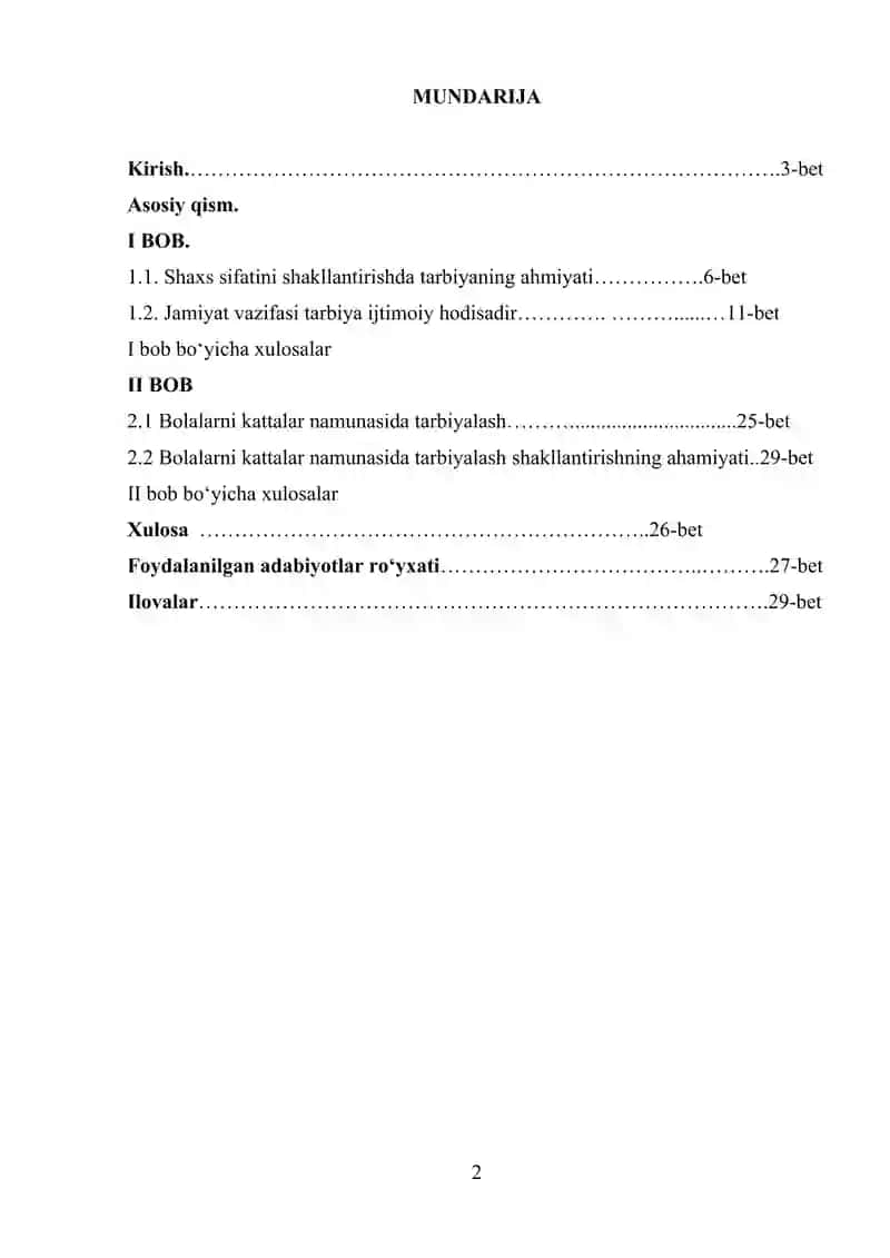 Bolalarni kattalar namunasida tarbiyalash 2