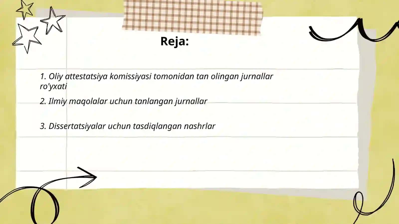 Oliy attestatsiya kamissiyasi tan olgan jurnallar haqida ma’lumot 2
