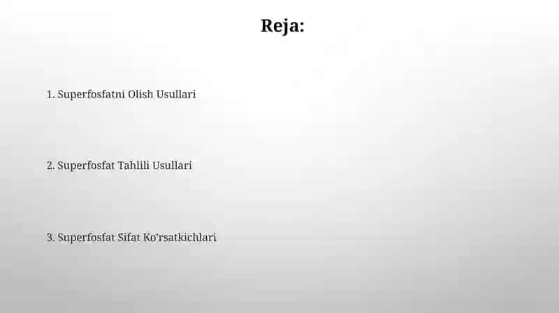 Superfosfat olish va uni tahlili 2