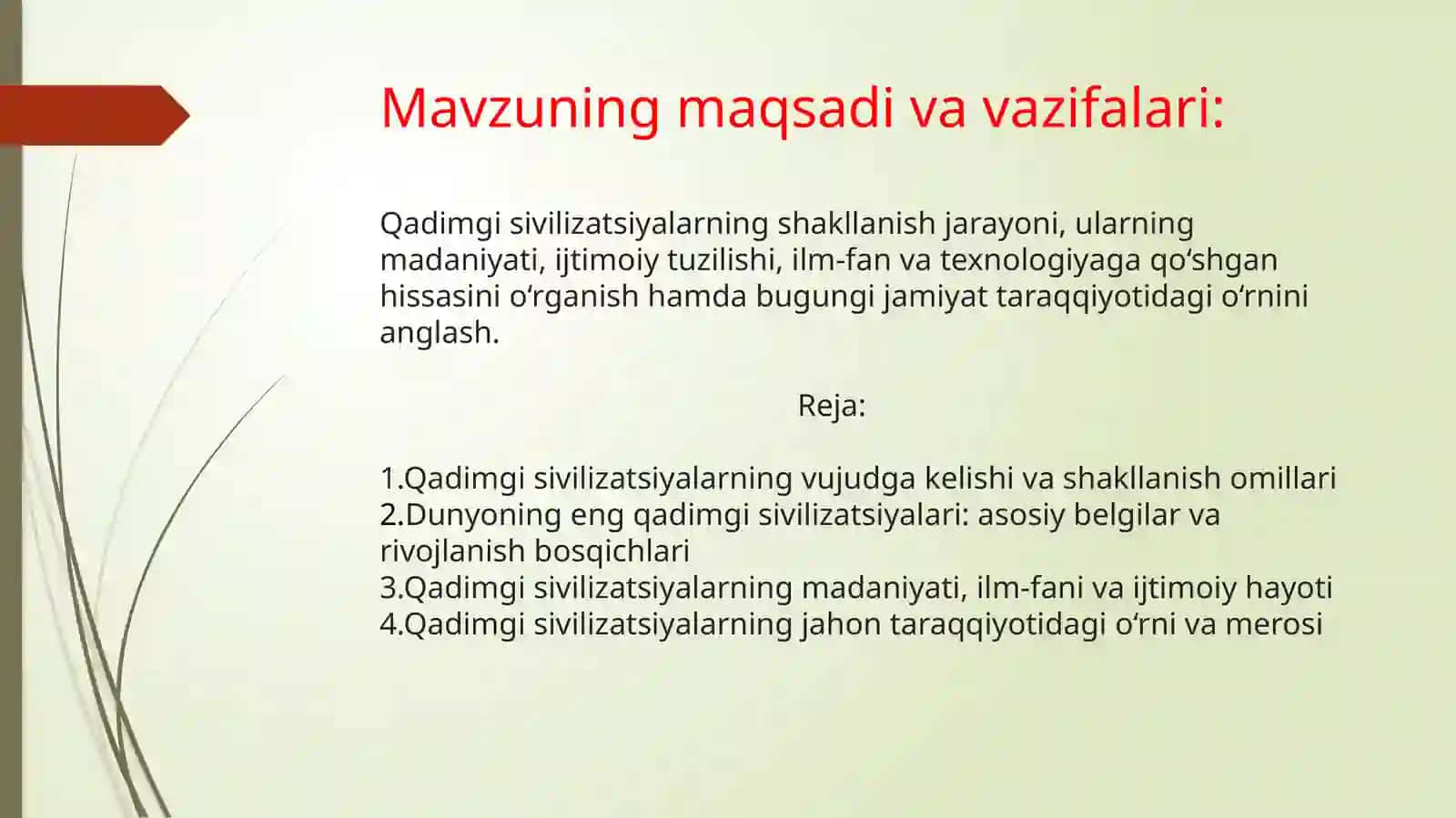Qadimgi sivilizatsiyalar dunyosi 2