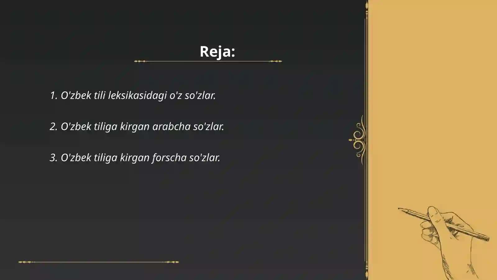 O'zbek tili leksikasining boyish manbalari 2
