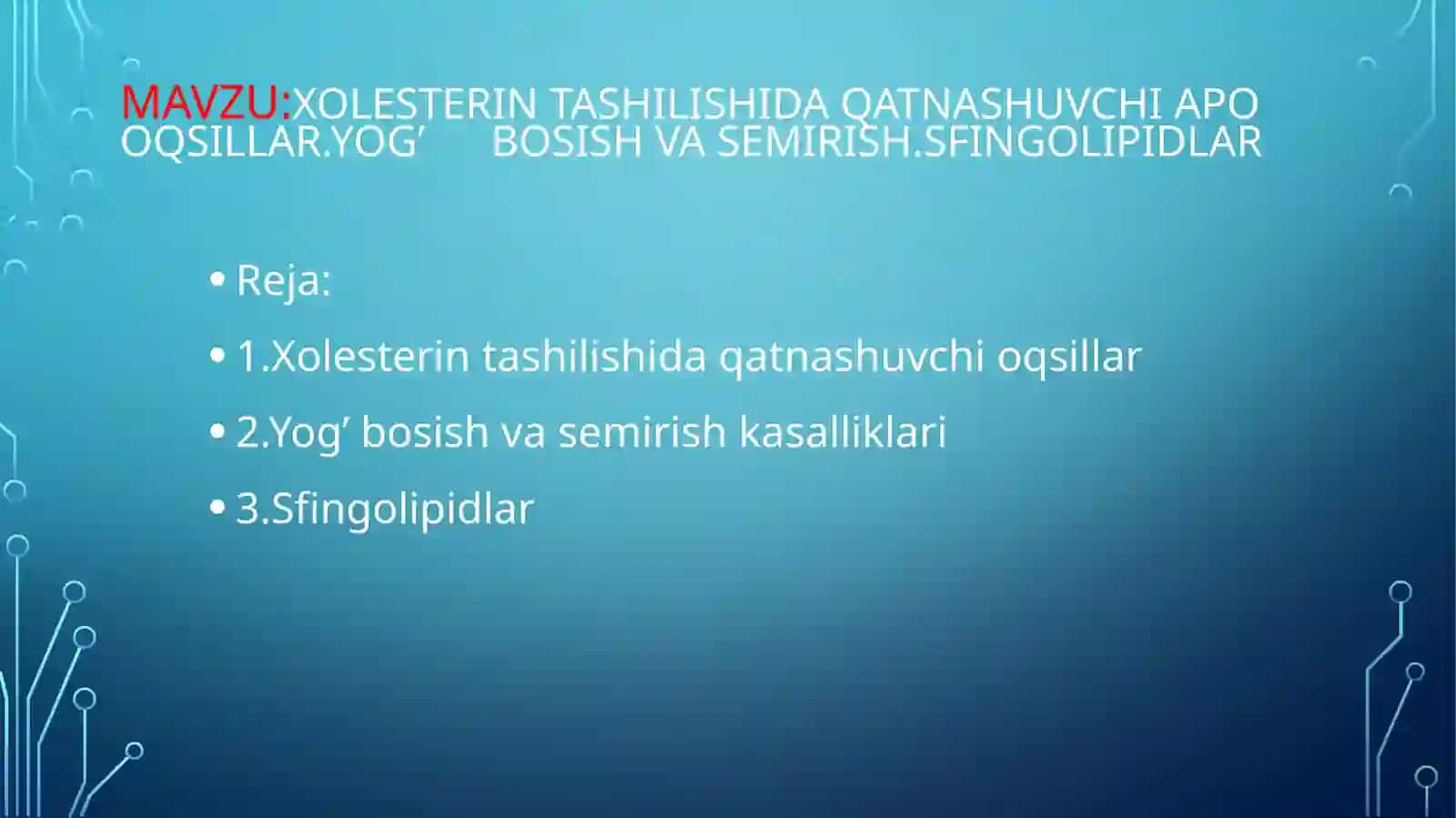 Xolesterin tashilishida qatnashuvchi apo oqsillar 2