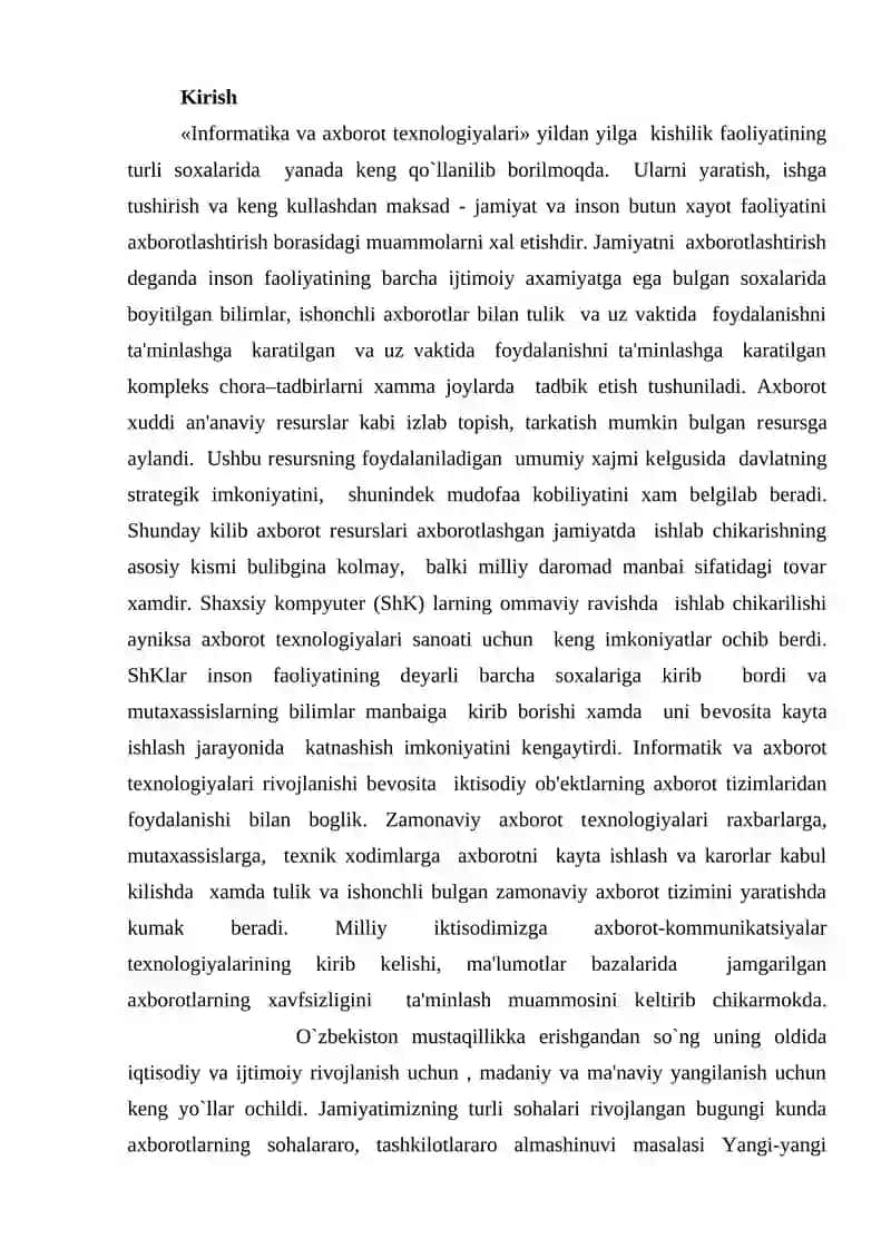 Informatika va axborot tеxnologiyalari 2