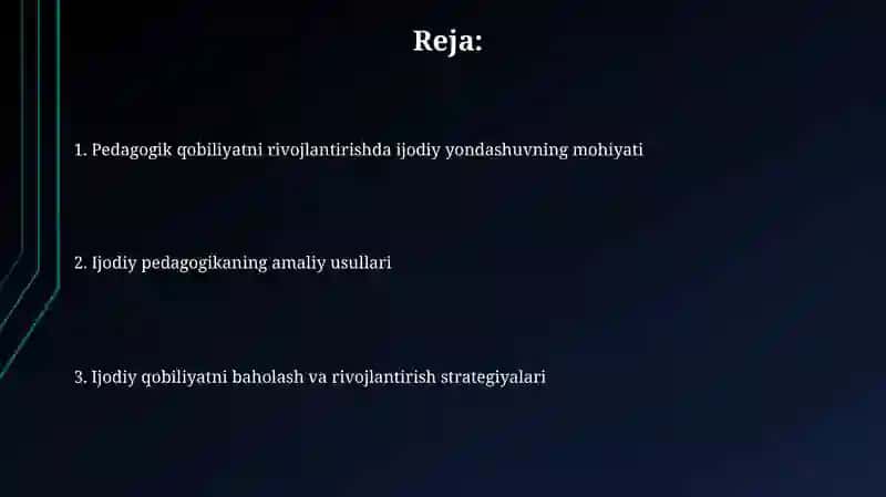 Pedagogik mahoratni rivojlantirishda kreativ yondashuv 2