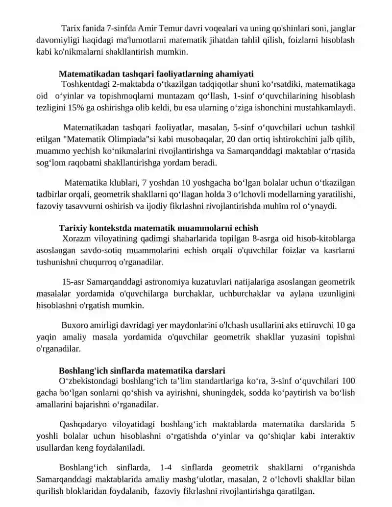 Qiziqarli matematika topshiriqlari va o'yinlari 2