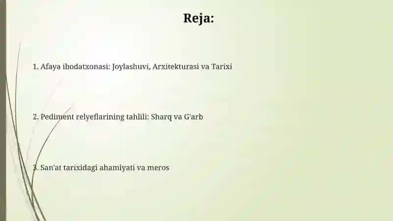 Afaya ibodatxonasi, ibodatxona fronton relef tahlili 2