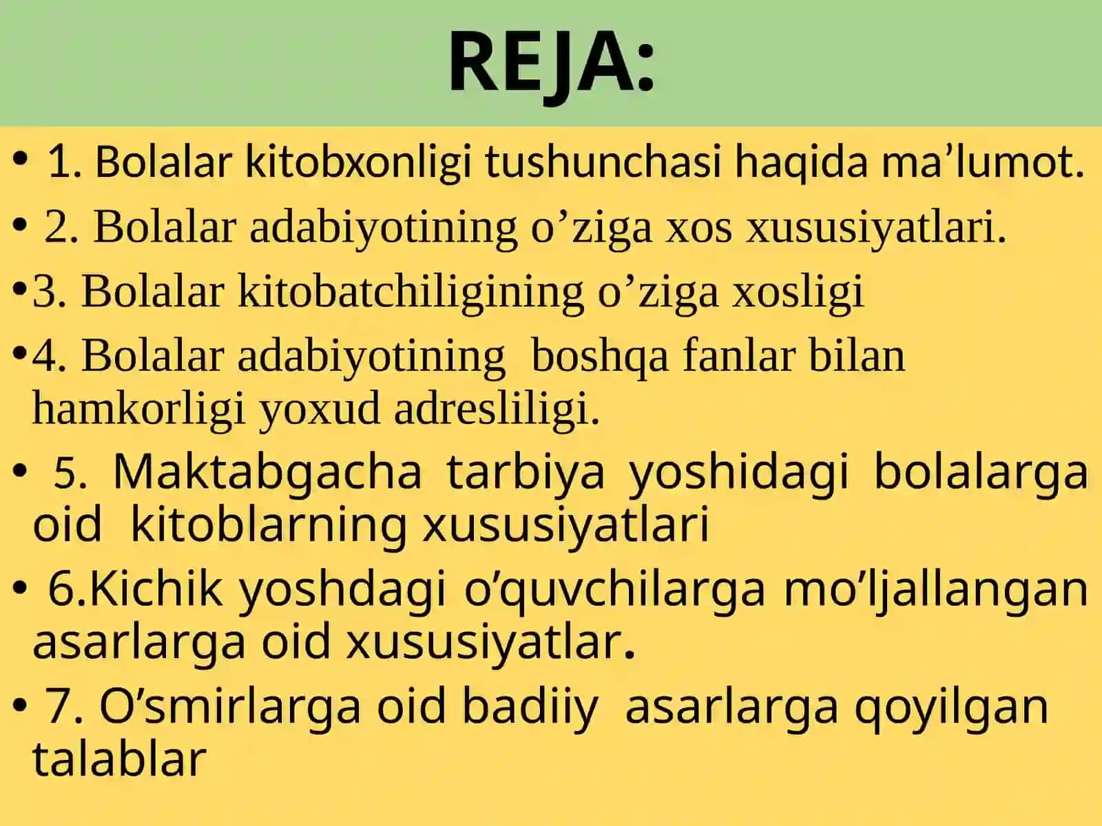 Bolalar kitobxonligi va uning bolalaradabiyotiga munosabati 2