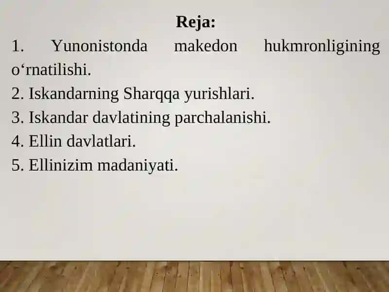 7-MA’RUZA. MAKEDONIYALIK ISKANDAR SALTANATI. 2