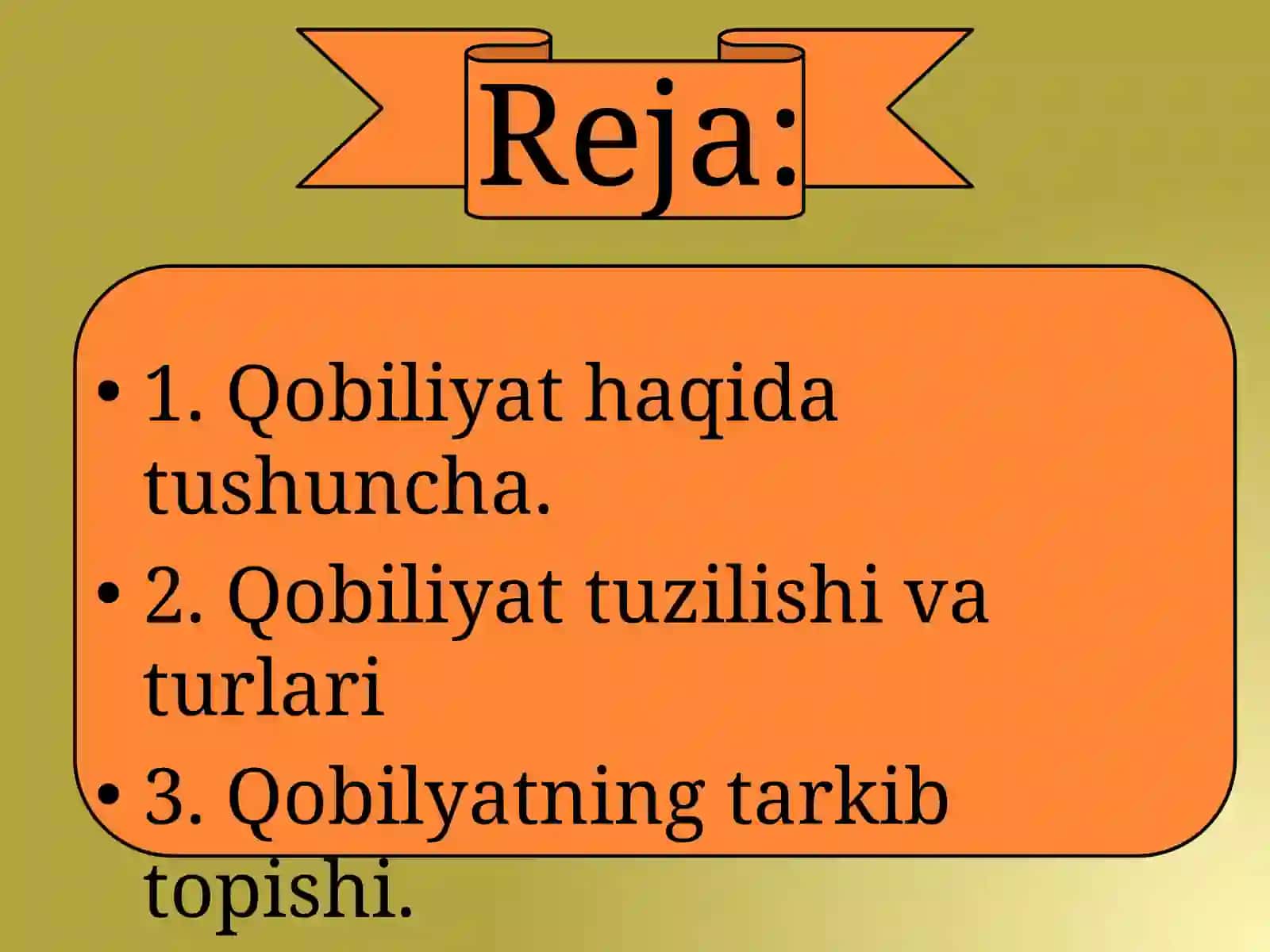 Qobiliyat haqida tushuncha 2
