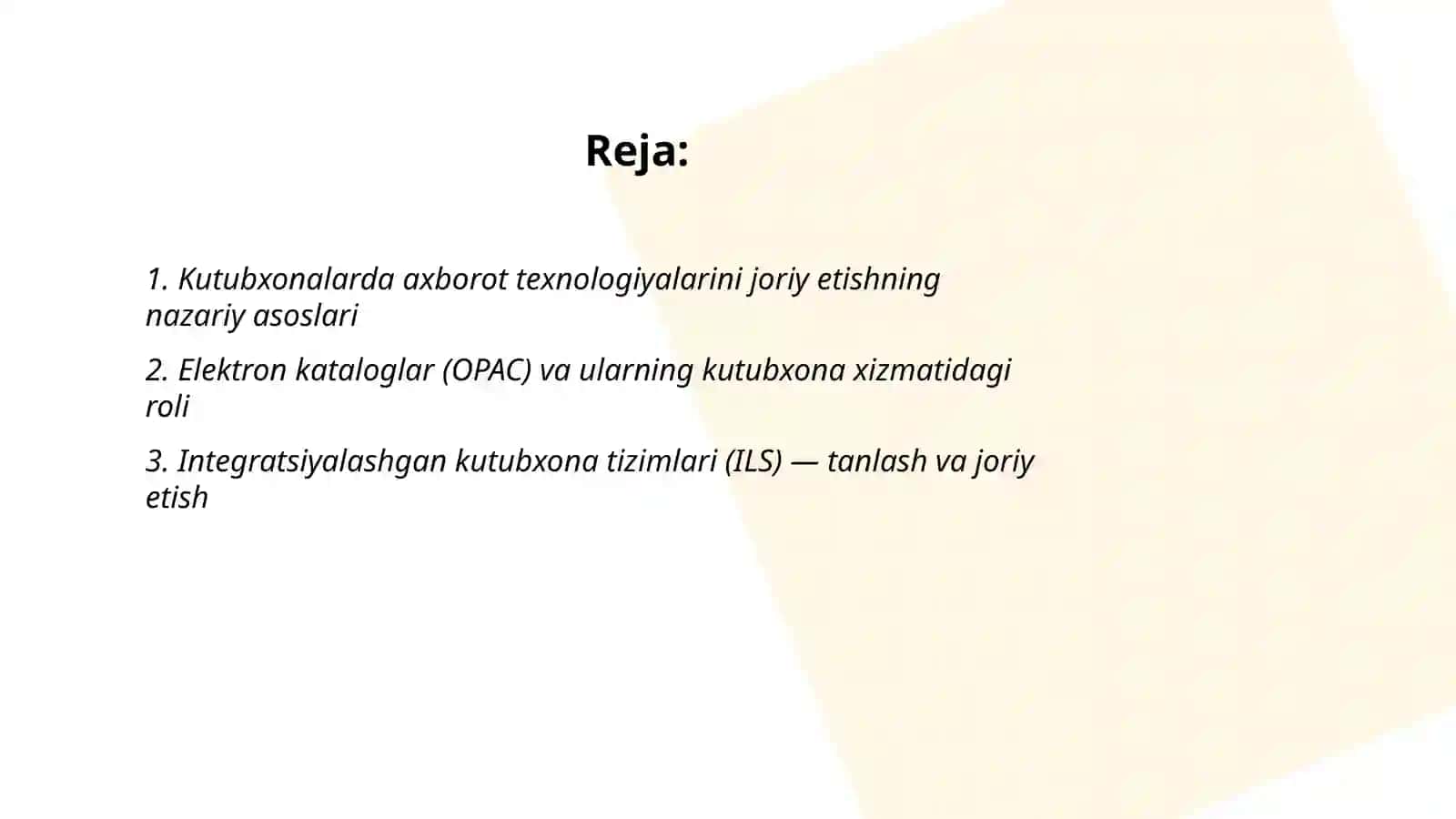 Kutubxona axborot muassasalarida axborot texnologiyalaridan foydalanish 2