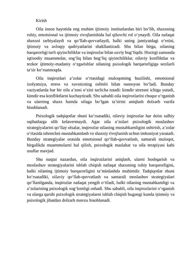 OILA INQIROZLARI VA PSIXOLOGIK MOSLASHUV STRATEGIYALARI 2