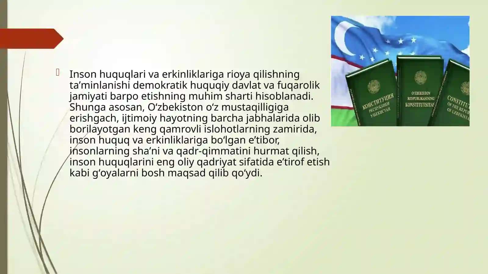 Fuqarolarning  O’zbekistan  Respublikasi   Konstitusiyasi bilan kafolatlangan huquq va erkinliklari,Bemor huquqlari. 2