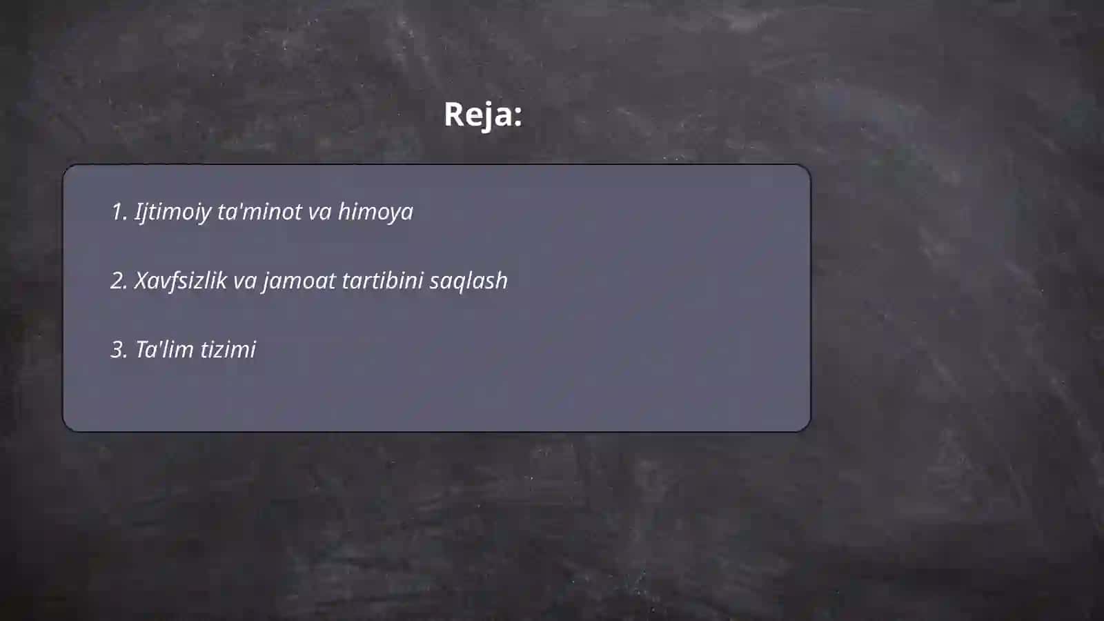 Ijtimoiy ta'minot va himoya 2