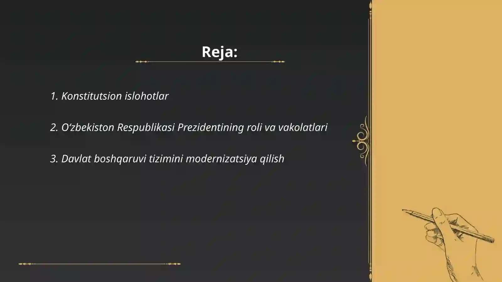Konstitutsion islohotlar 2