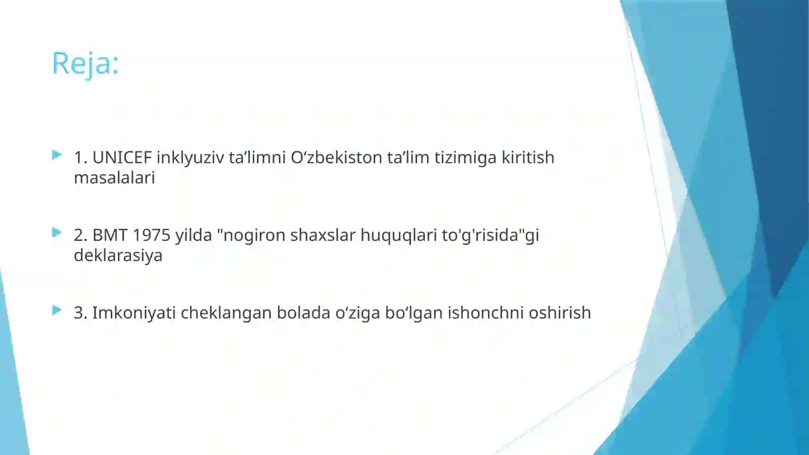 Inkulyuziv ta’limni rivojlantirishda xalqaro tajribalar 2