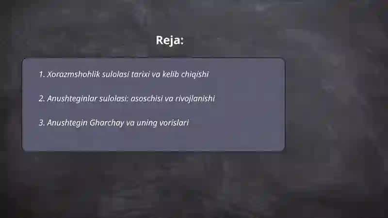Xorazmshohlar haqida ma'lumotlar 2