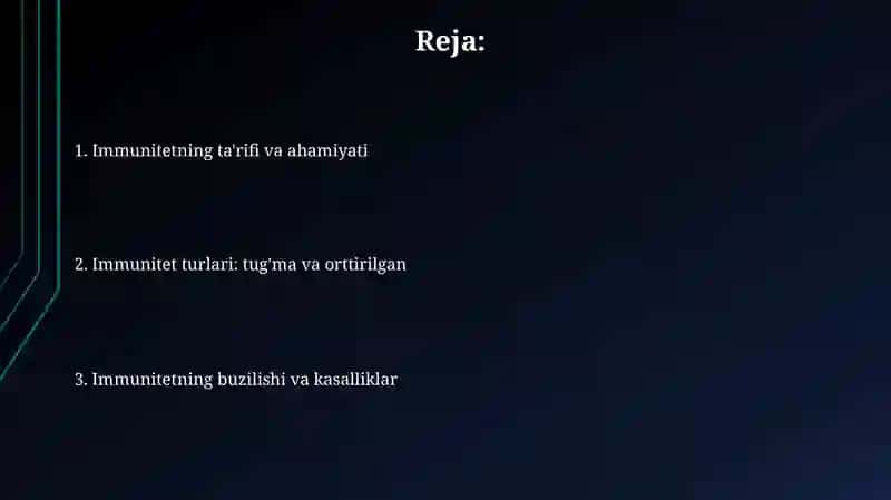 Immunitet va uning turlari 2