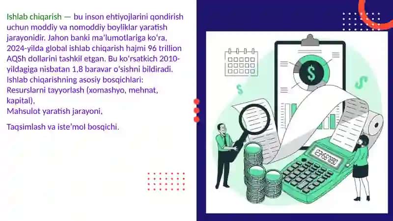 Ishlab chiqarishning iqtisodiy mohiyati va tuzilmasi 2