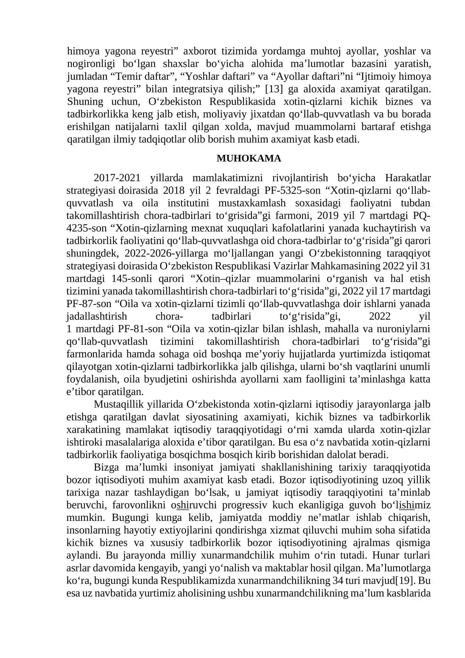 JAMIYATDAGI AYOLLARNI TADBIRKORLIKKA O‘RGATISHNING O‘ZIGA XOS XUSUSIYATLARI VA TENDENSIYASI (O‘ZBEKISTON SHAROITIDA) 2