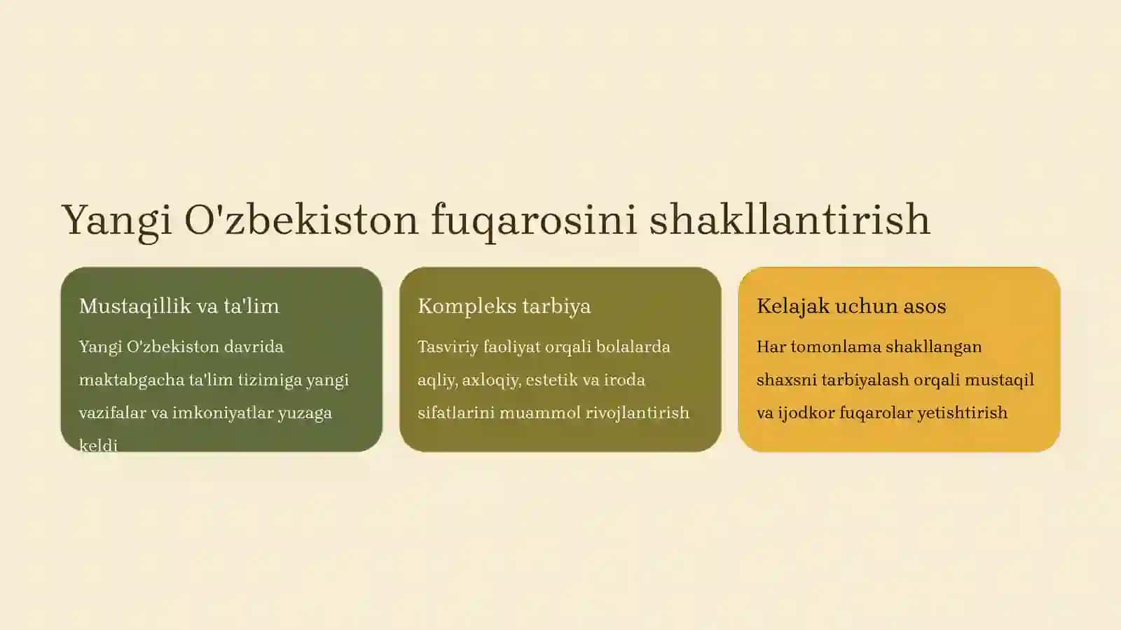 Tasviriy faoliyatning ahamiyati 2