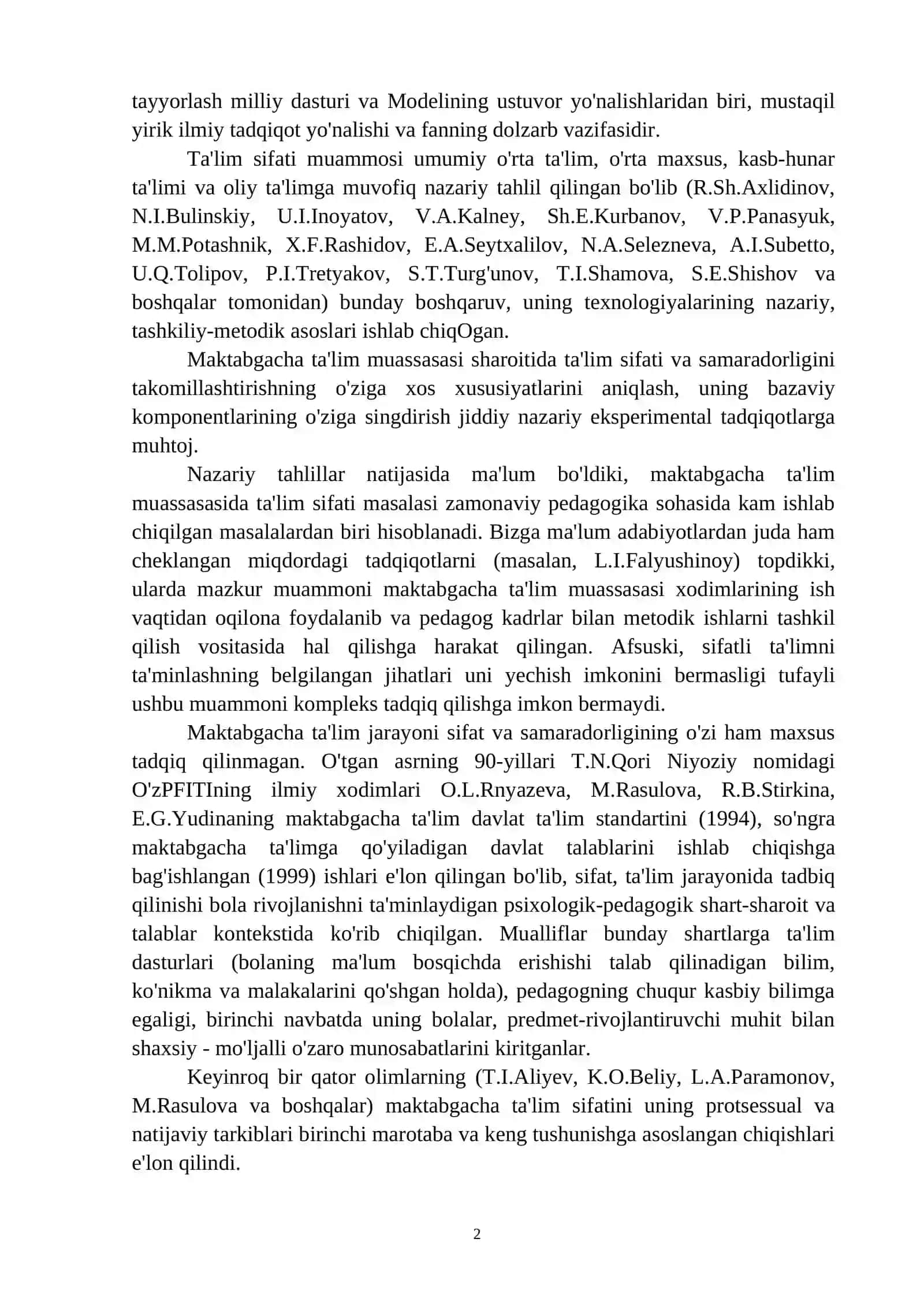 Maktabgacha ta'limni rivojlantirishda xorij tajribalaridan foydalanishning o`ziga xos xususiyatlari 2