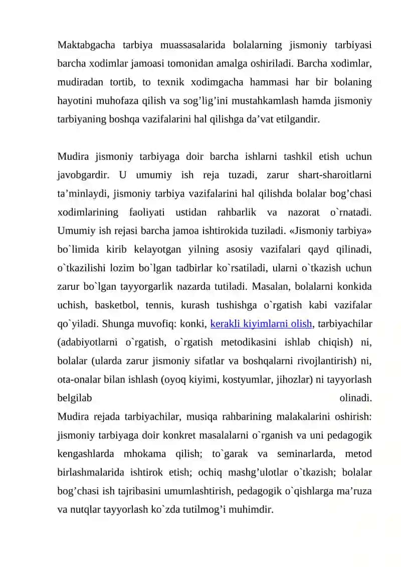 Maktabgacha Yoshdagi Bolalarni Jismoniy Rivojlantirish - Monitoringini Olib Borish 2