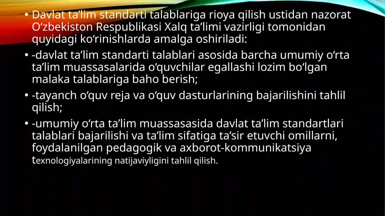 ONA TILIDAN DAVLAT TA’LIM STANDARTI VAO‘QUV DASTURI 2
