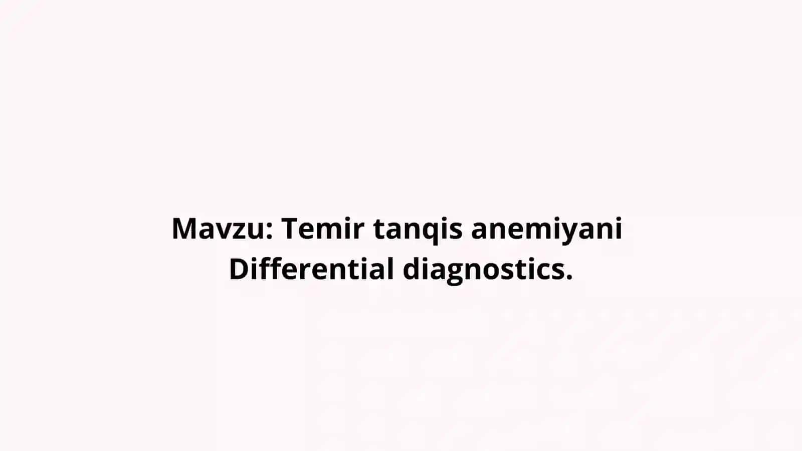 Temir tanqis anemiyani 2