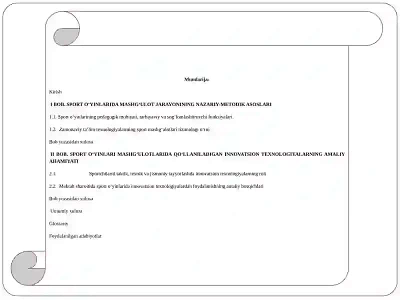 BOB.SPORT O‘YINLARIDA MASHG‘ULOT JARAYONINING NAZARIY-METODIK ASOSLARI 2