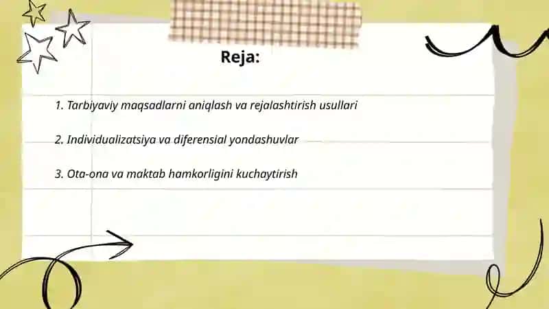 Tarbiya tizimida samaradorlikka erishish usullari 2